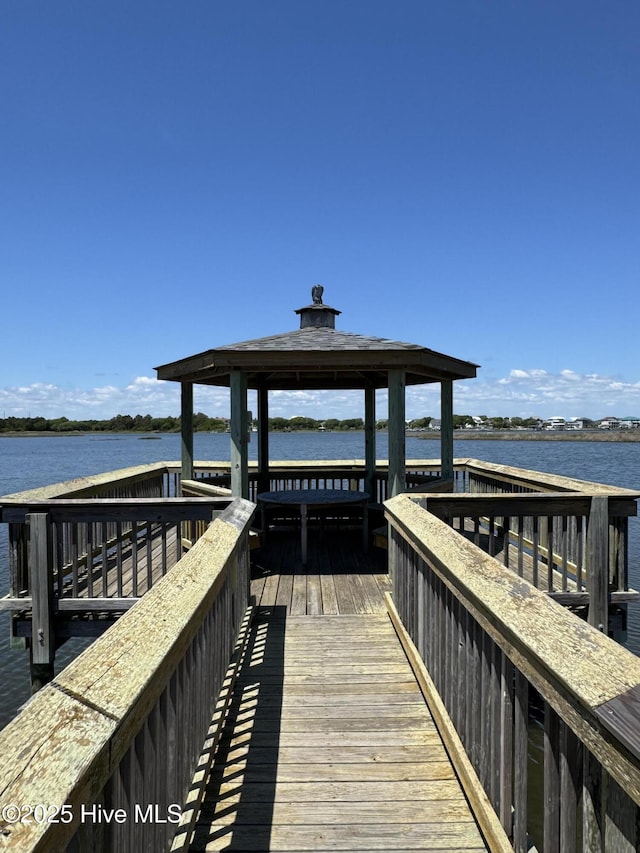 1774 New River Inlet Rd Unit 5, North Topsail Beach, NC 28460 - view of home's community featuring a gazebo and a water view