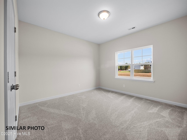 139 Tides End Dr, Holly Ridge, NC 28445 - unfurnished room with carpet floors, visible vents, and baseboards