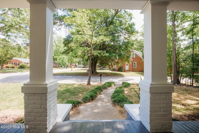 exterior space featuring a porch
