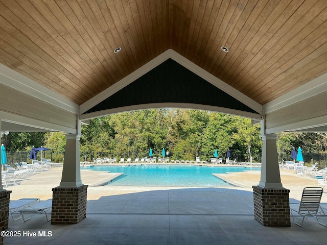 2226 Jasper Forest Trl, Winnabow, NC 28479 - community pool featuring a patio
