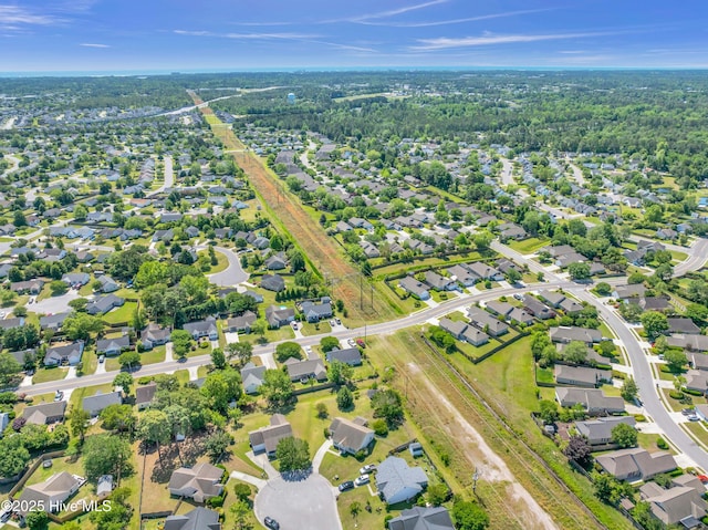 drone / aerial view featuring a residential view