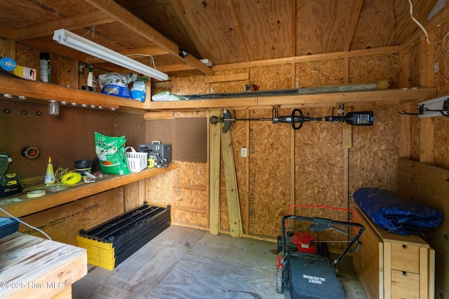 view of storage room