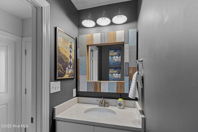 bathroom featuring vanity