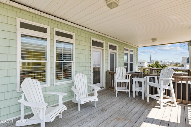 view of wooden terrace