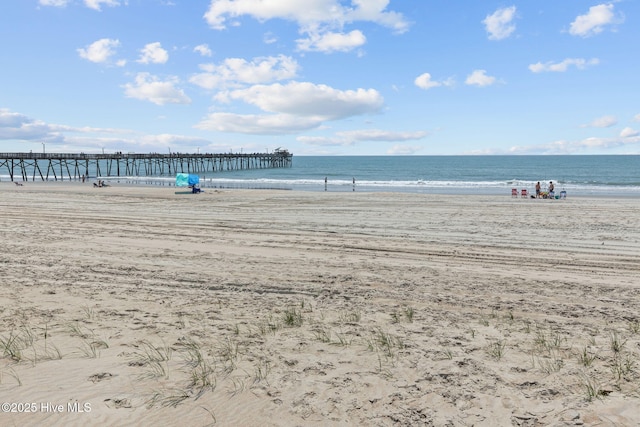 water view featuring local beach