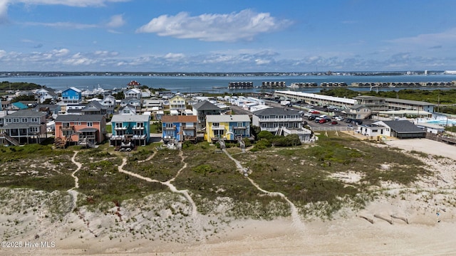 drone / aerial view of a large body of water