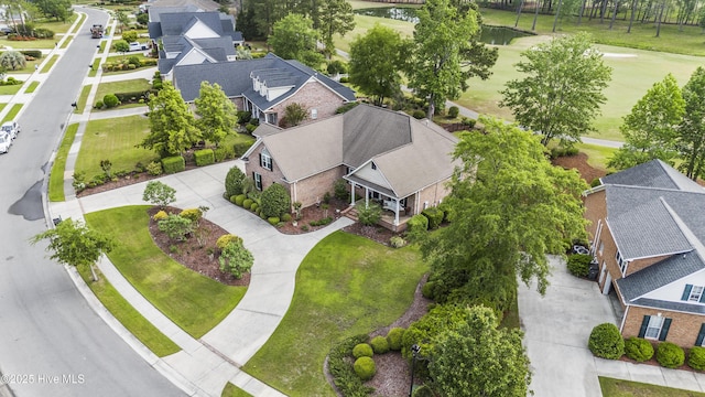 drone / aerial view with a residential view