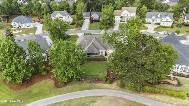 birds eye view of property featuring a residential view