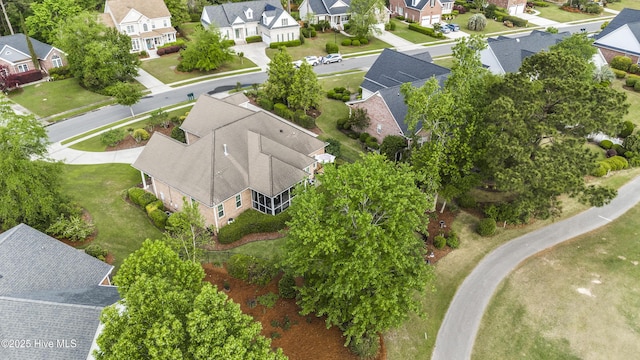 aerial view featuring a residential view