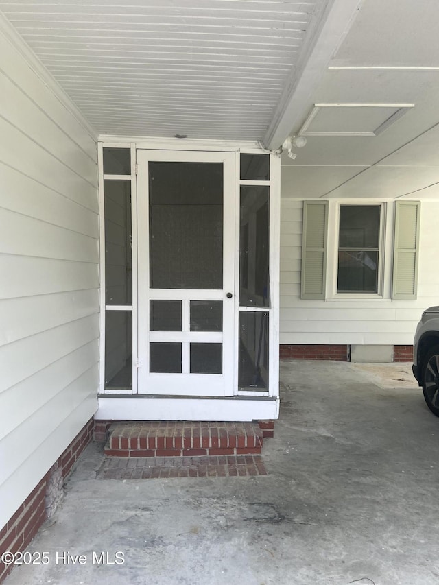 view of entrance to property