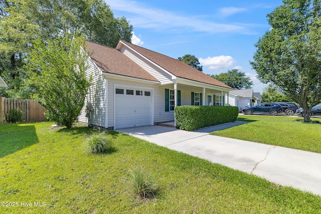 719 Oak Branches Close Close SE, Leland, NC 28451 - ranch-style house featuring a garage, concrete driveway, and a shingled roof