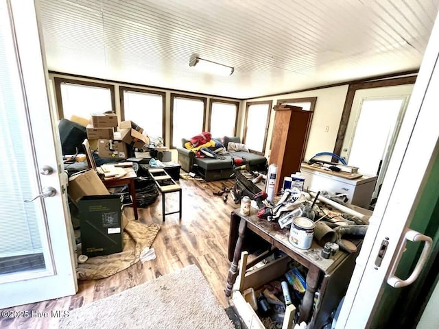1281 Old Chinquapin Rd, Beulaville, NC 28518 - miscellaneous room featuring wood finished floors