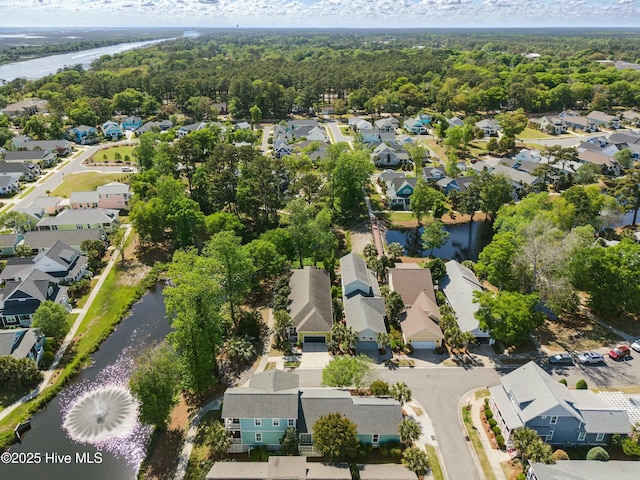 6439 Stopper Ln SW, Ocean Isle Beach, NC 28469 - aerial view with a water view and a residential view