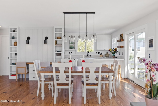 dining room featuring light wood-type flooring