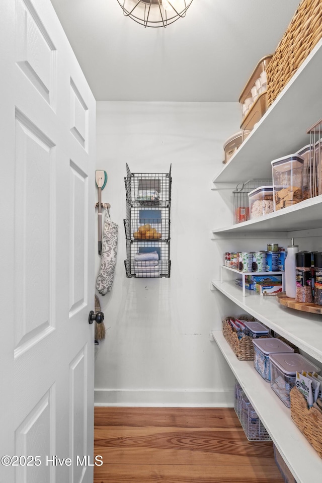 view of pantry