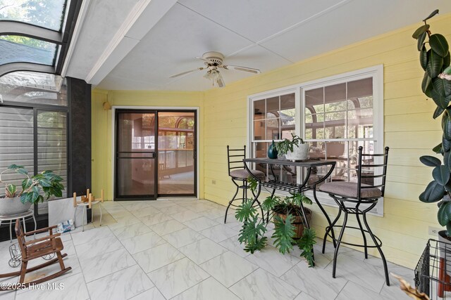 view of sunroom / solarium