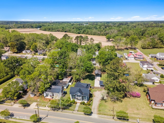 bird's eye view with a residential view