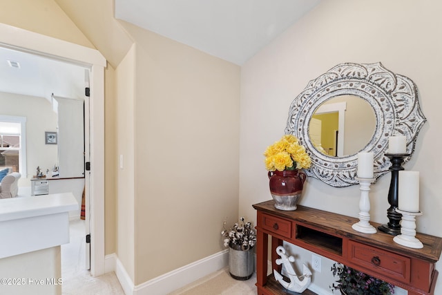 bathroom featuring vanity and baseboards