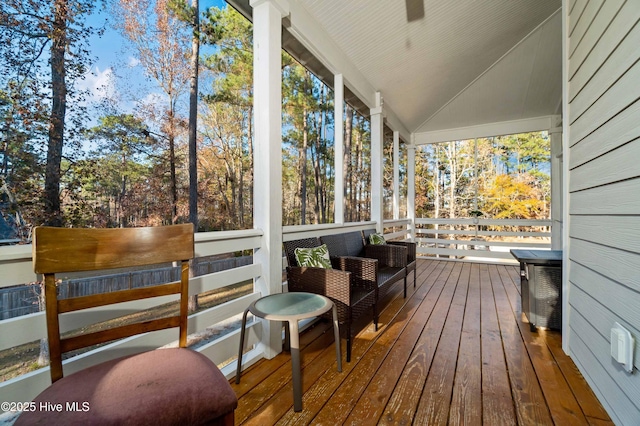 61 Spinnaker Point Rd N, Oriental, NC 28571 - sunroom with lofted ceiling