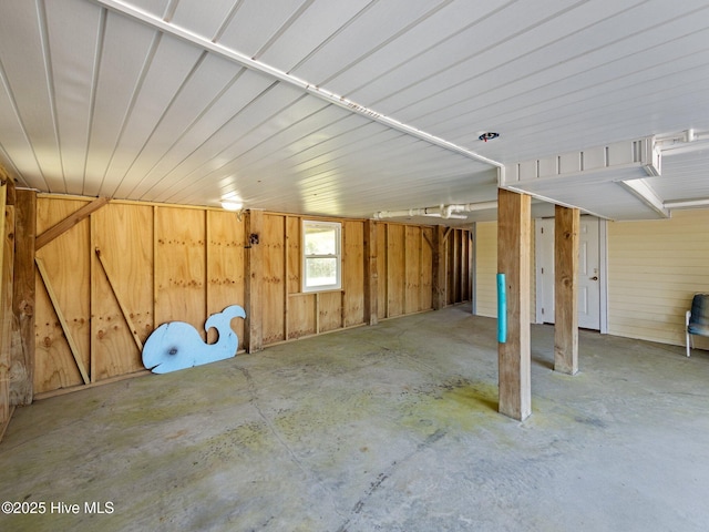 view of basement