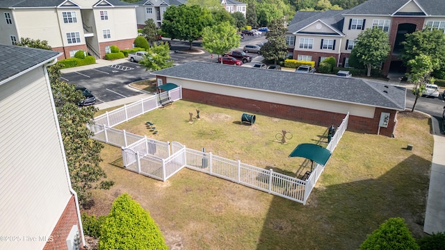 drone / aerial view featuring a residential view