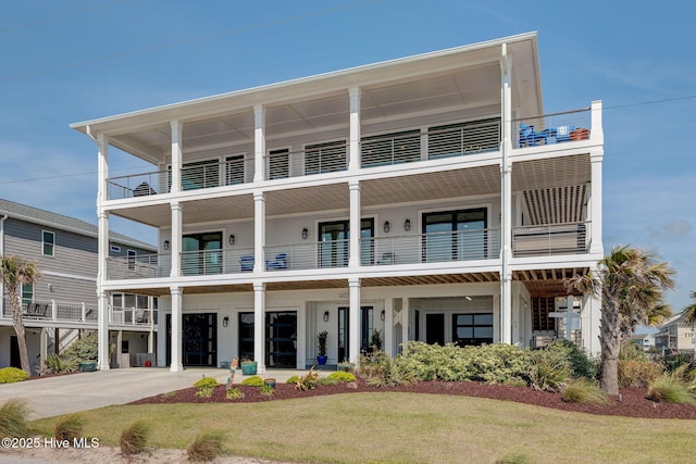 exterior space with a balcony
