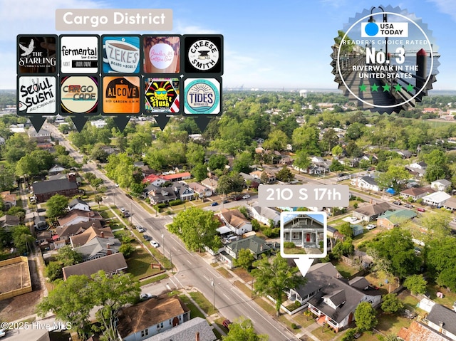 210 S 17th St, Wilmington, NC 28401 - aerial view of residential area