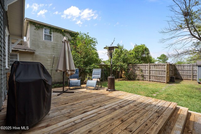 210 S 17th St, Wilmington, NC 28401 - wooden deck with a grill