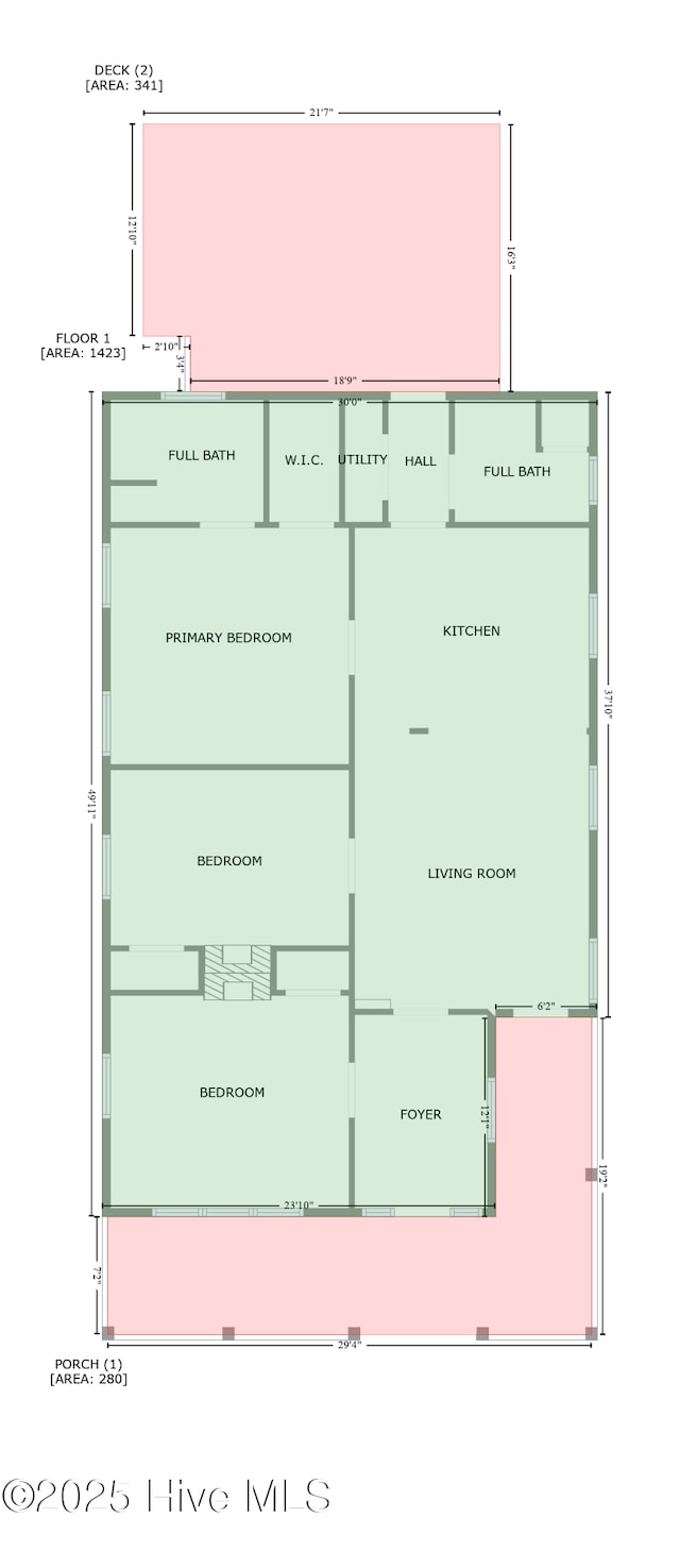 210 S 17th St, Wilmington, NC 28401 - floor plan / room layout