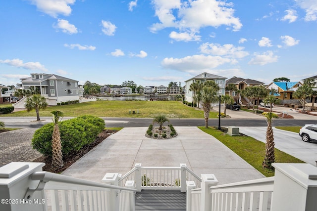 exterior space with a residential view
