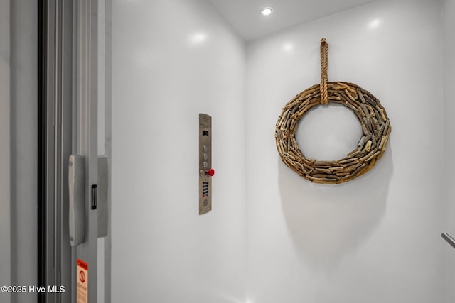 interior details featuring recessed lighting
