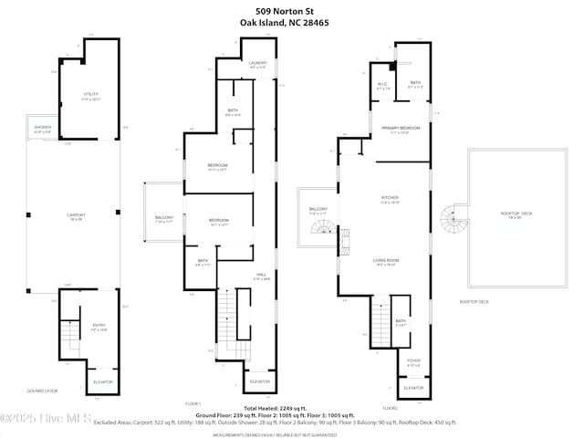 509 Norton St, Oak Island, NC 28465 - room layout