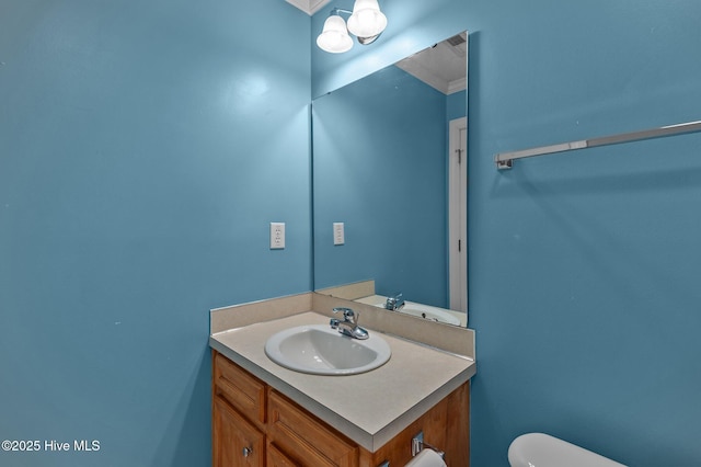 1114 Stone Creek Dr, Greenville, NC 27858 - bathroom with vanity and toilet