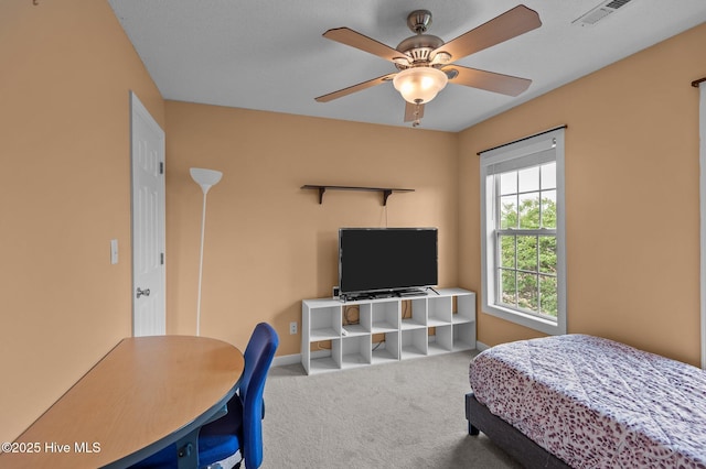 1114 Stone Creek Dr, Greenville, NC 27858 - bedroom with carpet flooring, baseboards, and ceiling fan