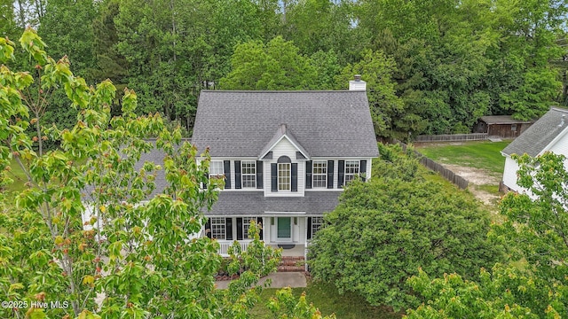 1114 Stone Creek Dr, Greenville, NC 27858 - view of front of house featuring roof with shingles