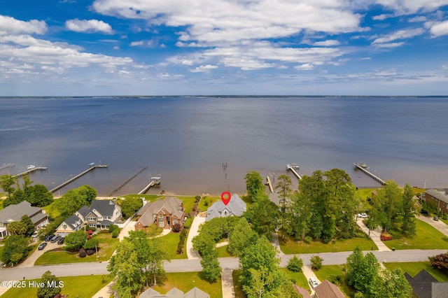228 Drake Lndg, New Bern, NC 28560 - aerial view of residential area with a large body of water