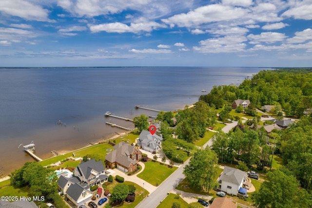 228 Drake Lndg, New Bern, NC 28560 - aerial view of residential area featuring a nearby body of water