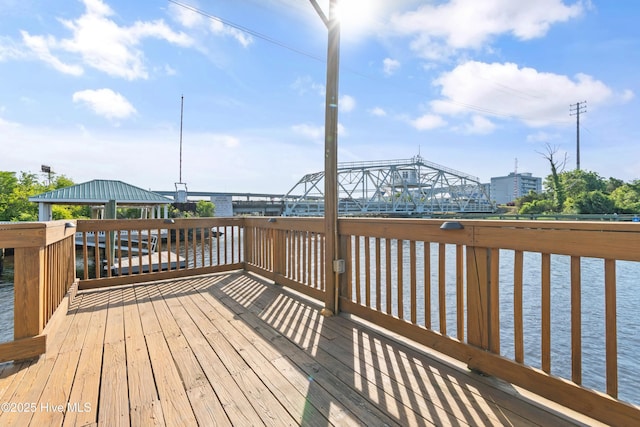 107 Waterway Crossing Ct, Little River, SC 29566 - deck with a water view and a gazebo