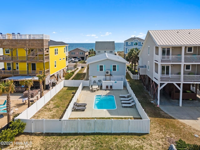 view of pool with a fenced in pool and a fenced backyard