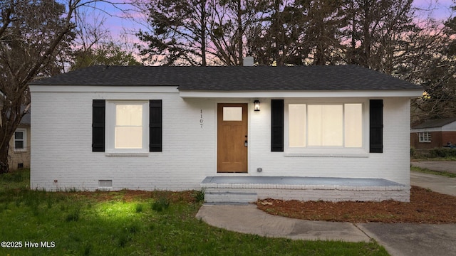 1107 Adams St N, Wilson, NC 27893 - single story home featuring brick siding and crawl space