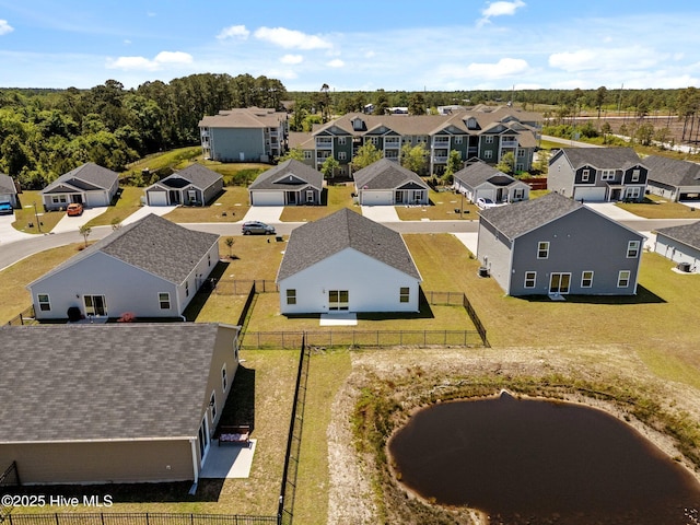aerial view featuring a residential view
