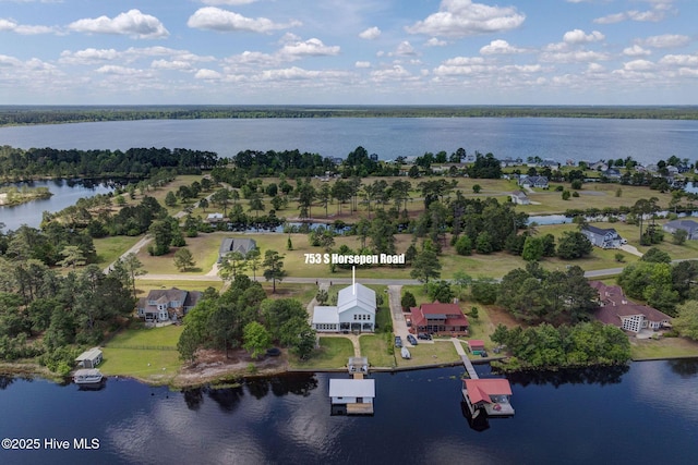 753 S Horsepen Dr, Harrells, NC 28444 - bird's eye view featuring a water view