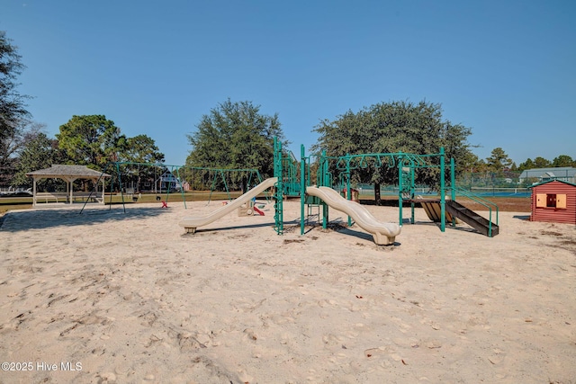 753 S Horsepen Dr, Harrells, NC 28444 - communal playground featuring a gazebo