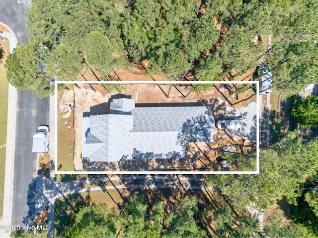 9148 E Lake Rd, Calabash, NC 28467 - aerial view of property and surrounding area with property parcel outlined
