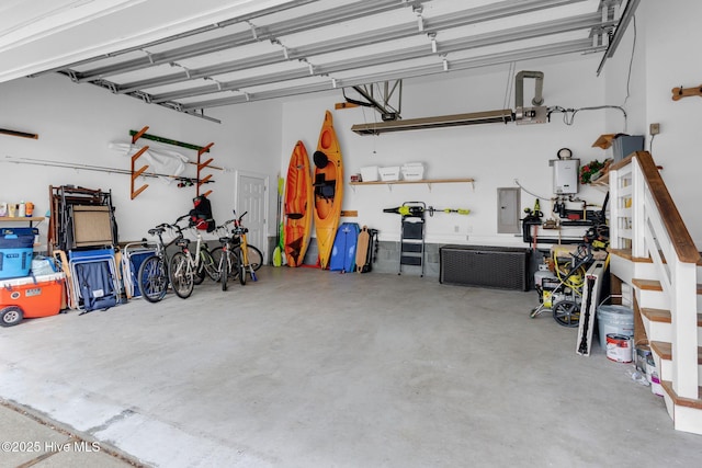 garage featuring electric panel
