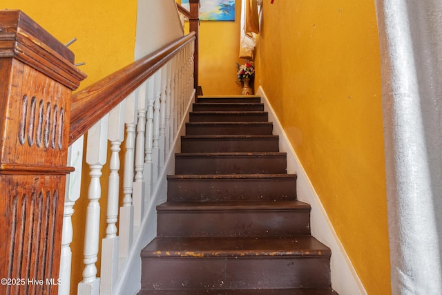 view of stairway