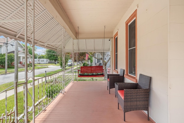exterior space with a porch