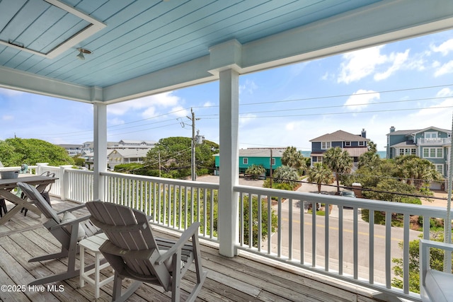 768 S Lumina Ave, Wrightsville Beach, NC 28480 - deck with a residential view
