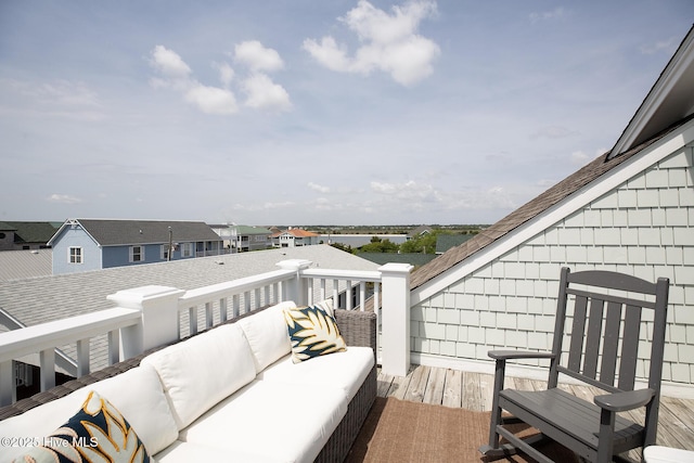 768 S Lumina Ave, Wrightsville Beach, NC 28480 - balcony featuring outdoor lounge area and a residential view