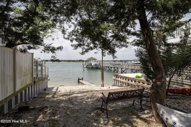 768 S Lumina Ave, Wrightsville Beach, NC 28480 - dock area with a water view